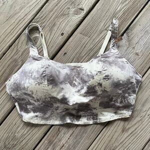 Victoria's Secret Pink Wireless Lightly Lined Bra Grey & White Size XXL. NEW